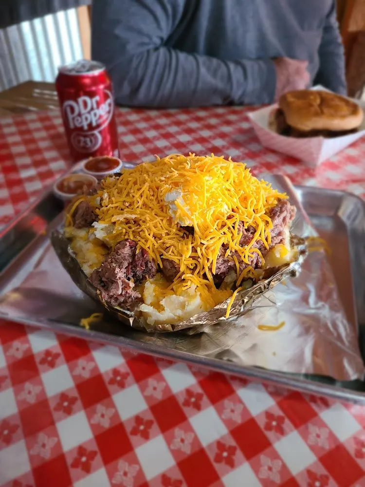 Baked Potato Topped with Brisket